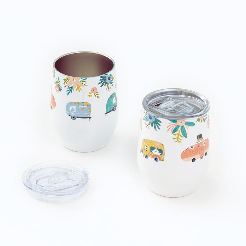 Deux gobelets isolés pour breuvage chaud ou froid