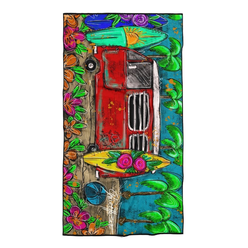 Serviette de plage en microfibre