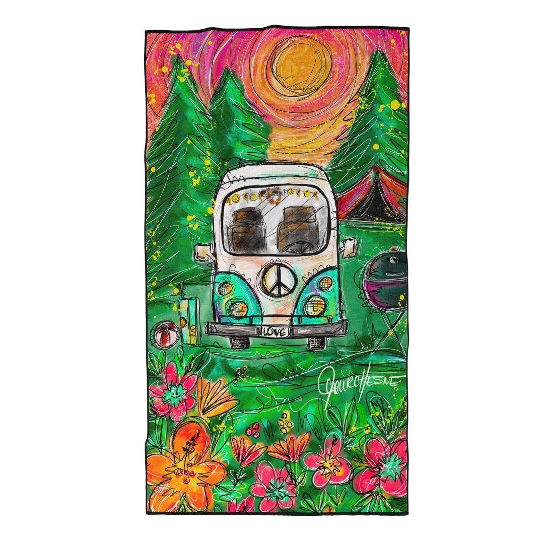 Serviette de plage en microfibre