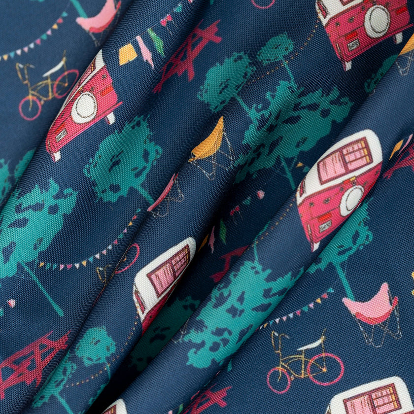 Nappe en polyester hydrofuge – Collection Aventure rétro