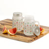 Ensemble de 2 jarres style pot Mason avec motif de roulotte