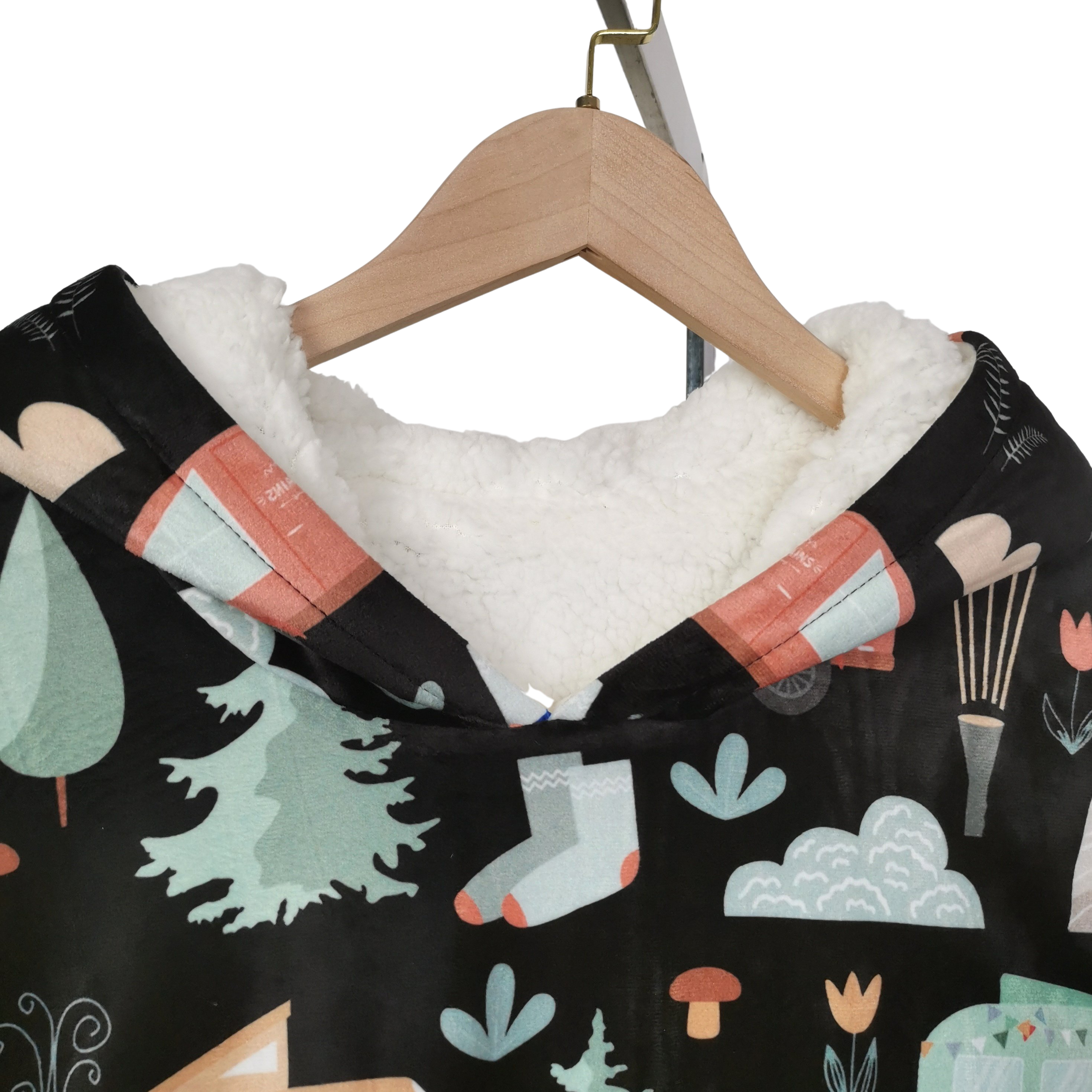 Couverture à capuchon avec poche