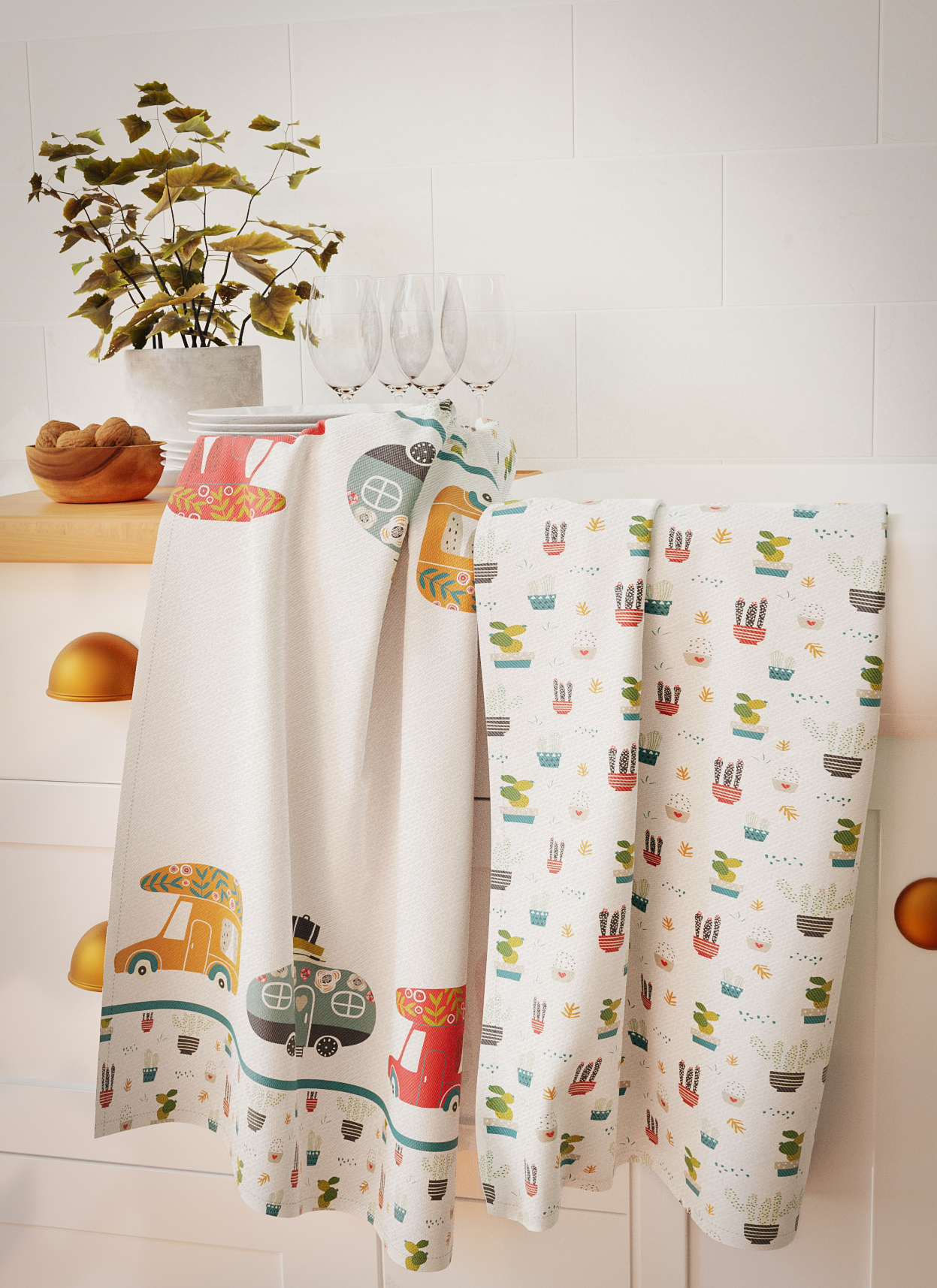 Set of 2 Dish Towels from the