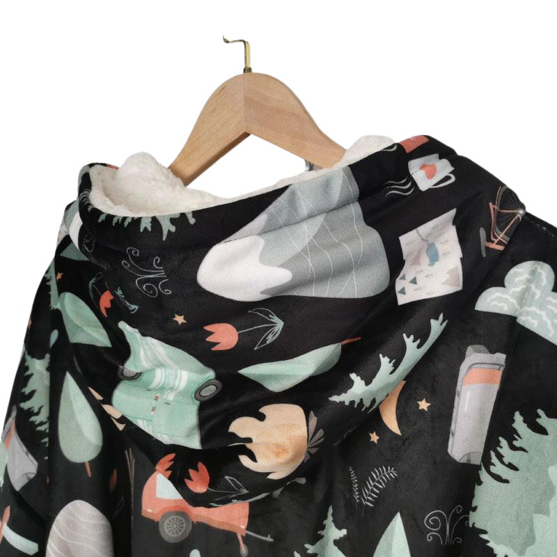 Couverture à capuchon avec poche