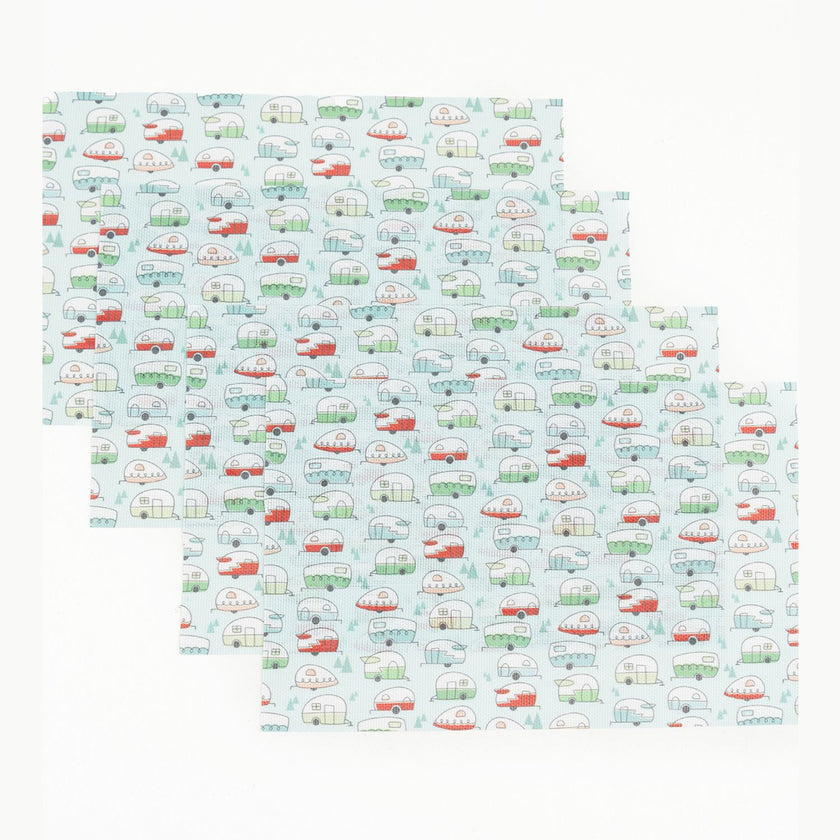 Ensemble de 4 napperons en vinyle souple