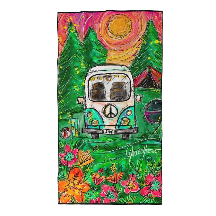 Serviette de plage en microfibre