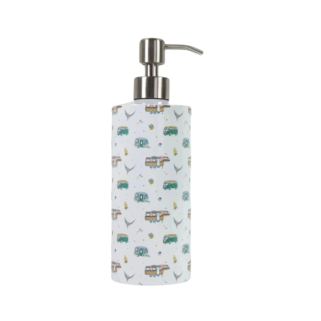 Metal soap dispenser