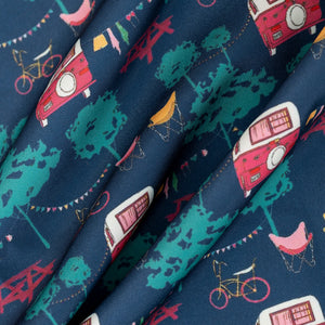 Water-repellent polyester tablecloth – Retro Adventure Collection