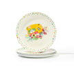 Set of 4 large melamine plates