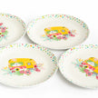 Set of 4 large melamine plates