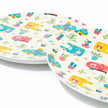 Set of 4 large melamine plates