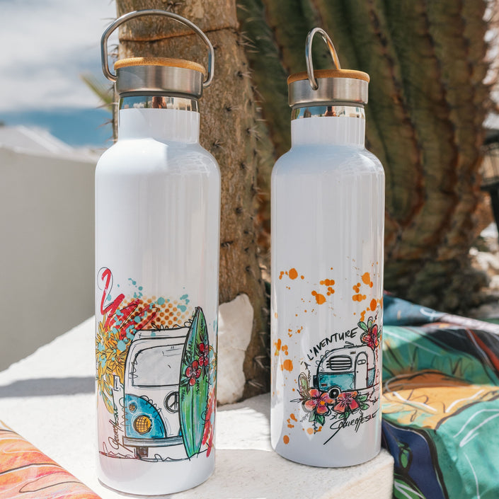 Stainless Steel Water Bottles by Julie Courchesne