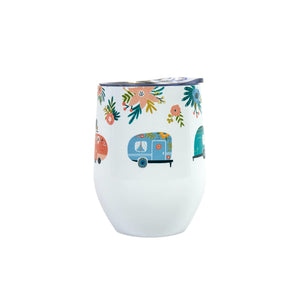 Set of 2 Isolated Tumblers with Lid for Hot or Cold Drinks