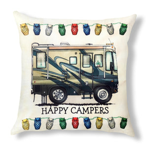 9 Models - Cushion Covers "Happy Camper"
