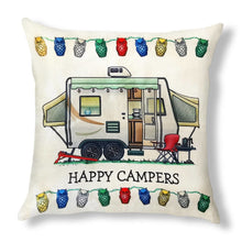 Load image into Gallery viewer, 9 Models - Cushion Covers &quot;Happy Camper&quot;