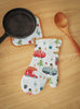Set of Oven Mitt and Pot Holder from the 